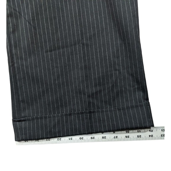 Lane Bryant Women Pants 26 Straight Leg Career Dress Black Pinstripe - Picture 9 of 10